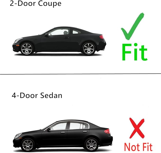 Driver Left Side Door Window Door Glass Compatible with Infiniti G35 2 Door Coupe 2003-2007 Models