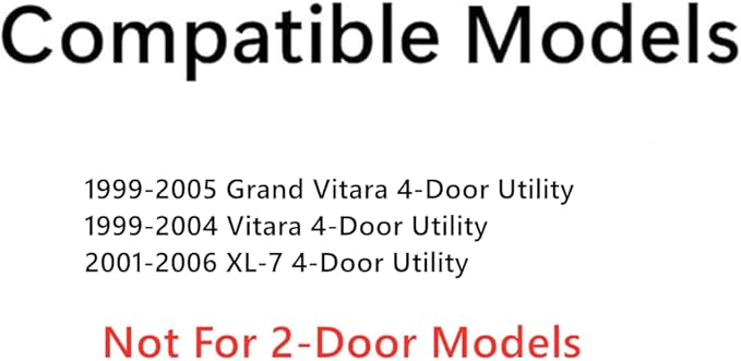 Passenger Right Front Door Window Door Glass Compatible with Suzuki Vitara/Grand Vitara 1999-2005 4 Door Models / XL-7 2004-2006 4 Door Models