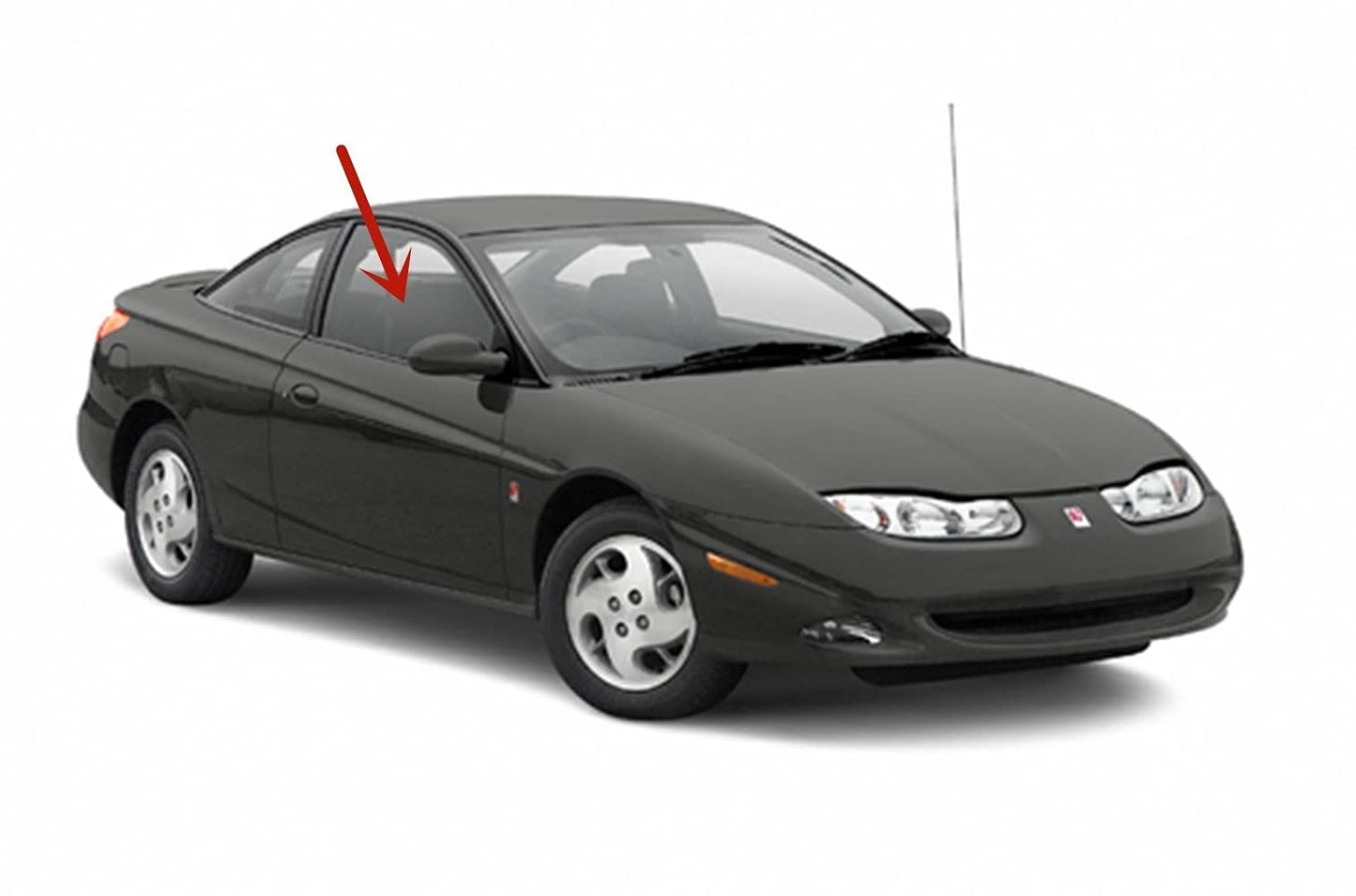 Passenger Right Side Door Window Door Glass Compatible with Saturn SC1 SC2 2 Door Coupe 1997-2002 Models