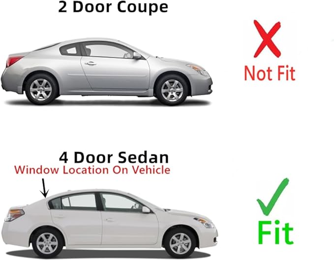 Back Window Back Glass Compatible With Nissan Altima 4 Door Sedan 2013-2018 Models