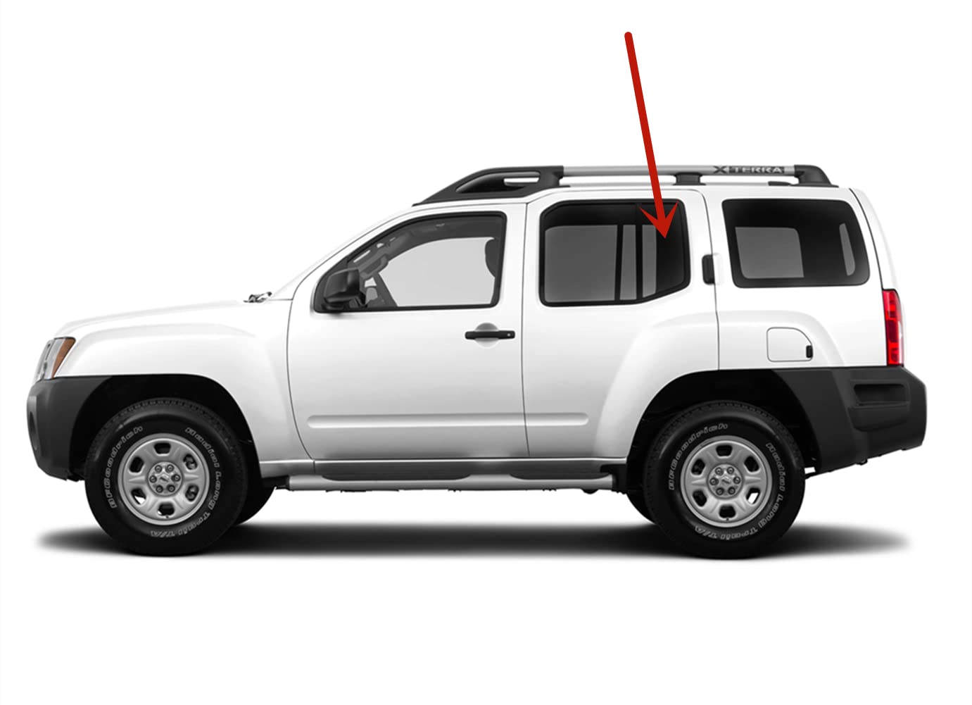 Driver Left Side Rear Vent Glass Vent Window Compatible with Nissan Xterra 2005-2015 4 Door Models
