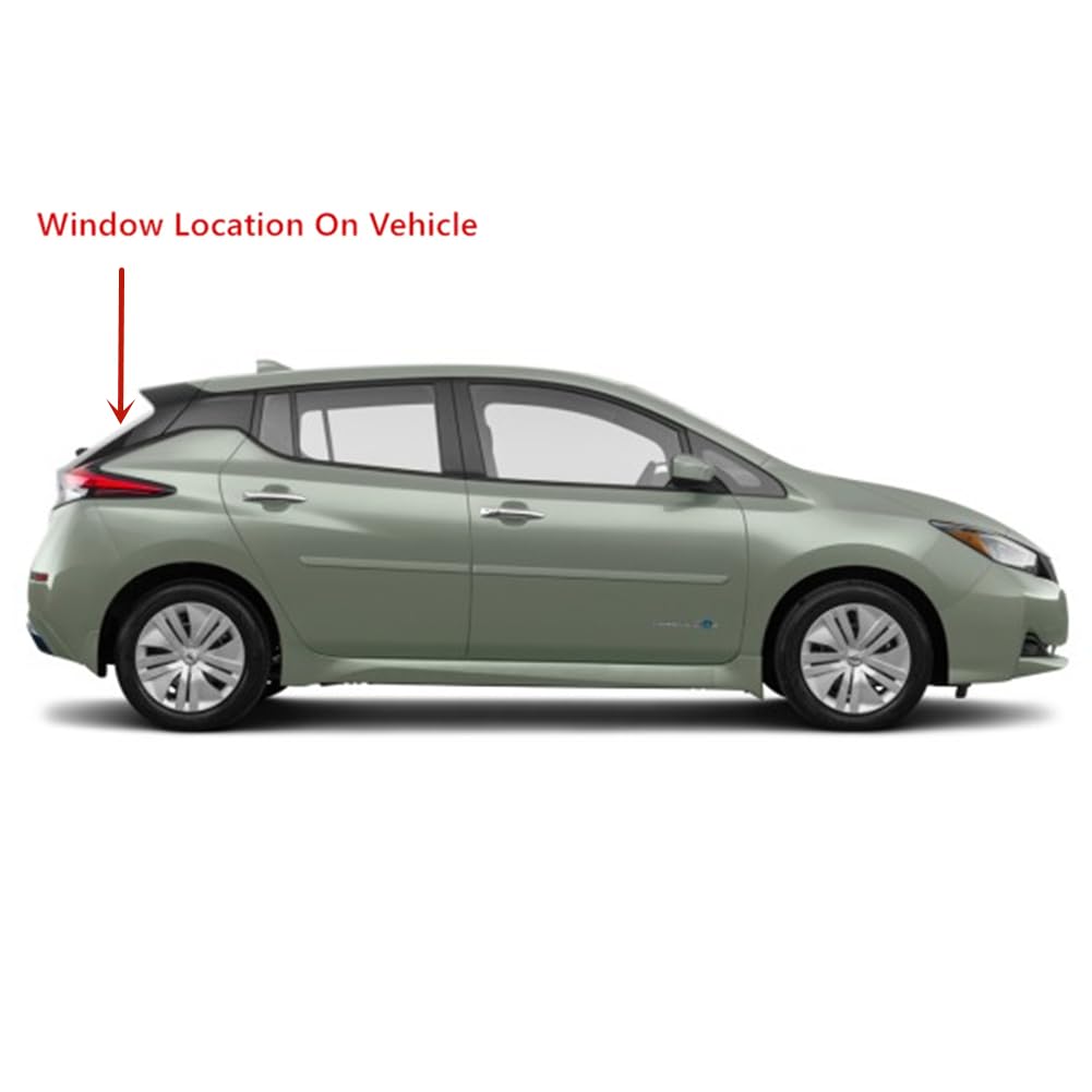 Heated Back Window Back Glass Compatible with Nissan Leaf 2018-2025 4 Door Hatchback Models