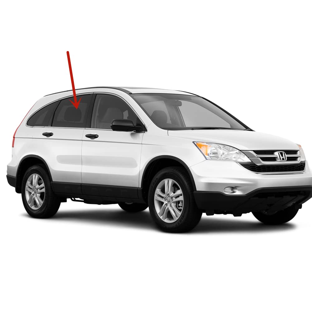 Passenger Right Side Rear Door Window Door Glass Compatible with Honda CR-V 2007-2011 Models