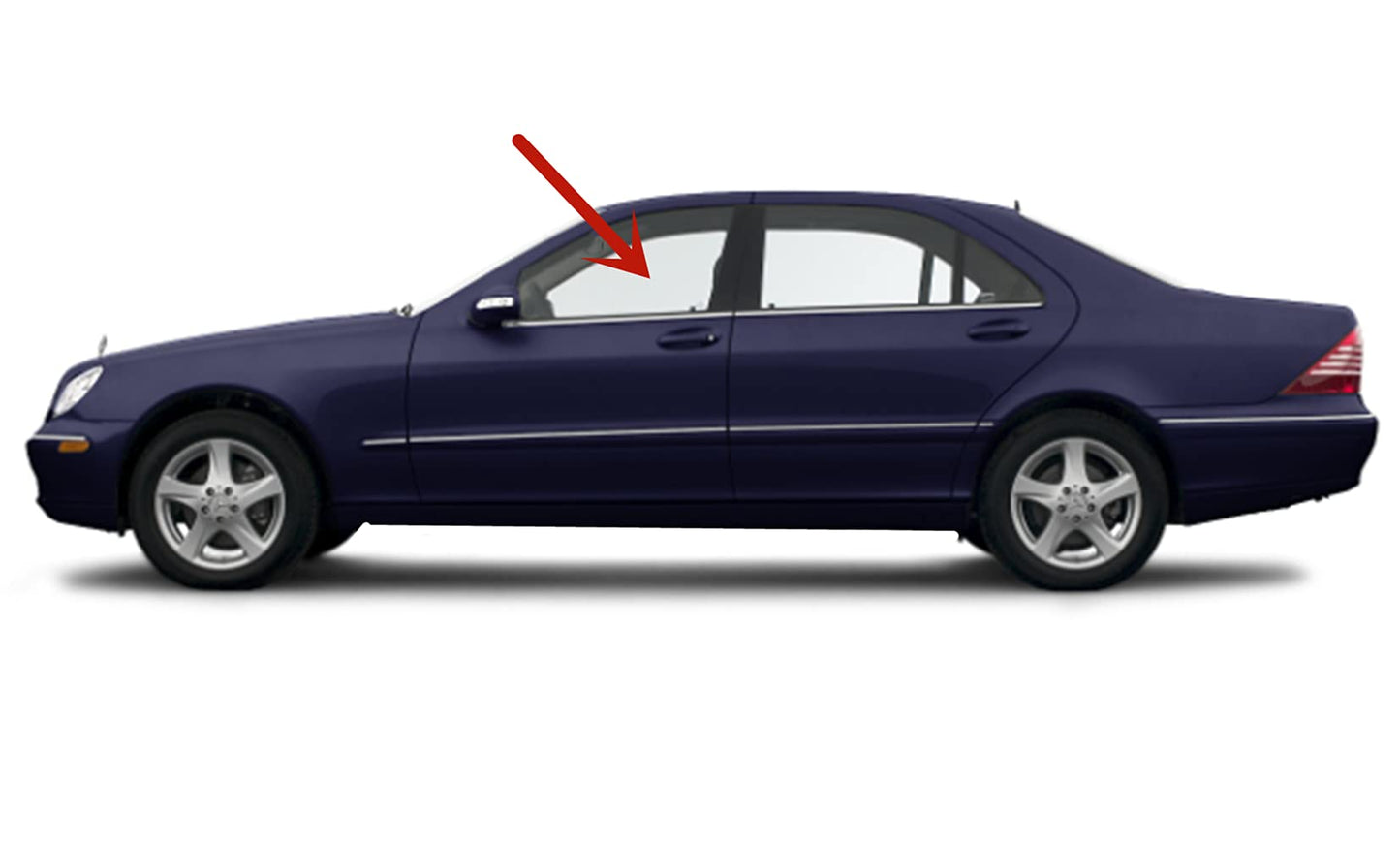 Laminated Driver Left Side Front Door Window Door Glass Compatible with Mercedes Benz S430 / S500 / S600 / S55AMG / S65AMG / S350 2000-2006 Models