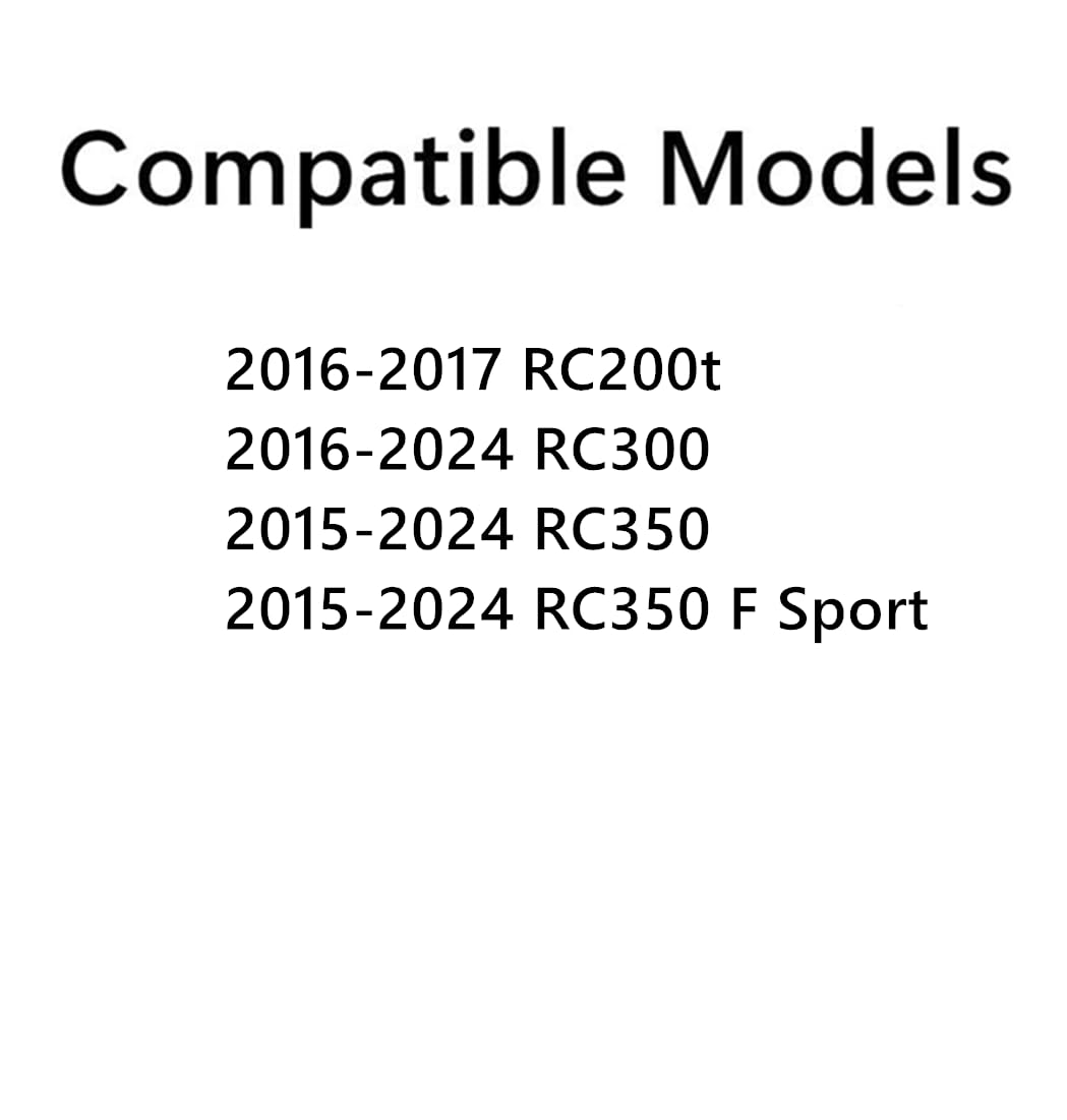 Passenger Right Side Door Window Door Glass Compatible with Lexus RC200t / RC300 / RC350 2015-2024 Models