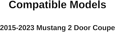 Privacy Heated Back Glass Back Window Compatible with Ford Mustang 2015-2023 2 Door Coupe Models