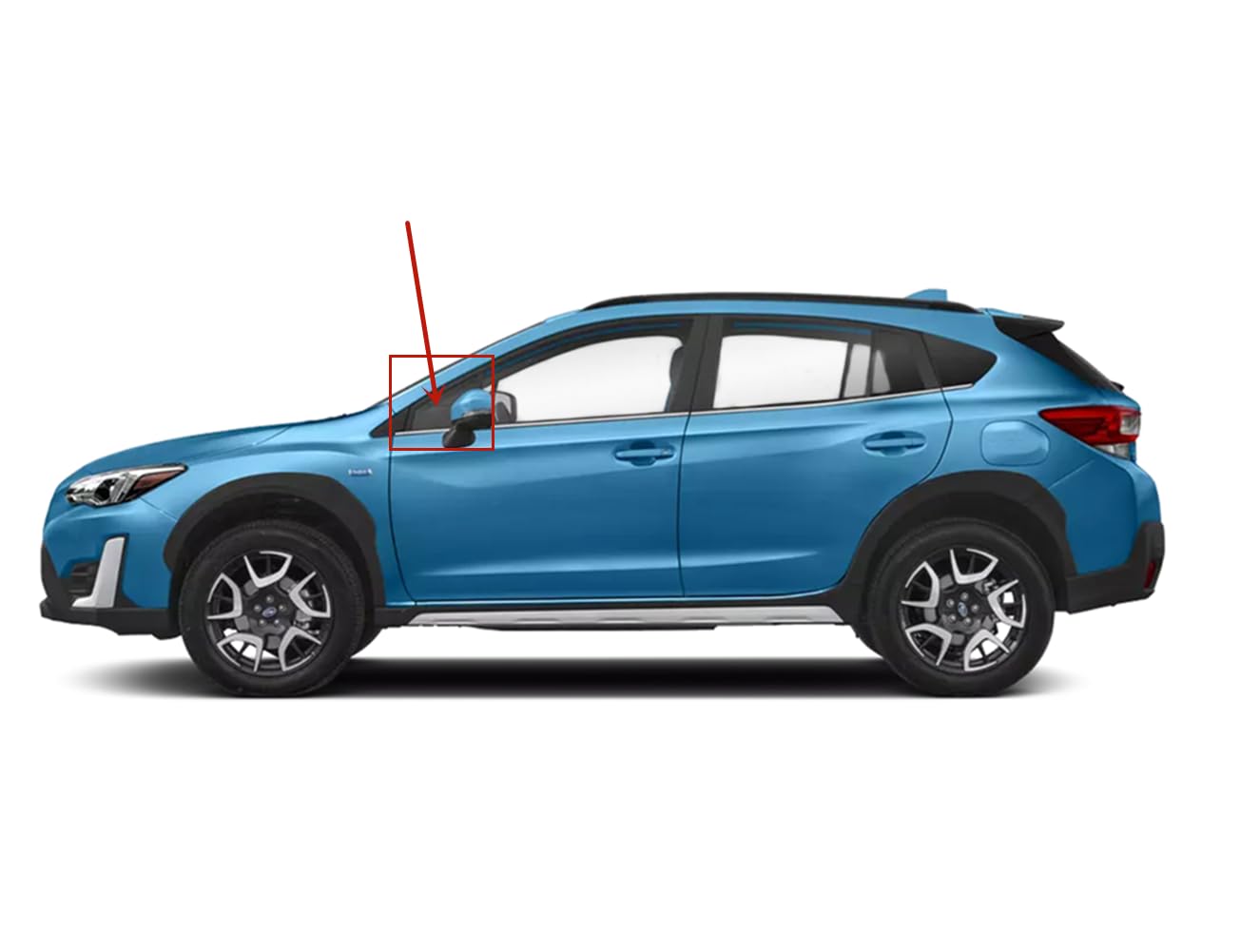 Tempered Driver Left Side Front Vent Window Vent Glass Compatible with Subaru Crosstrek 2018-2023 / WRX 2022-2025 Models