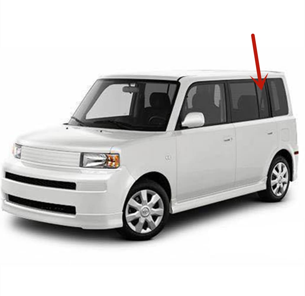 Driver Left Side Rear Vent Window Vent Glass Compatible with Scion XB 2004-2007 Models