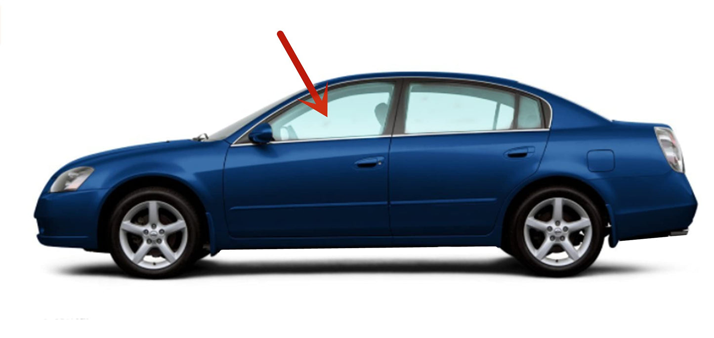Driver Left Side Front Door Window Door Glass Compatible with Nissan Altima 4 Door Sedan 2002-2006 Models