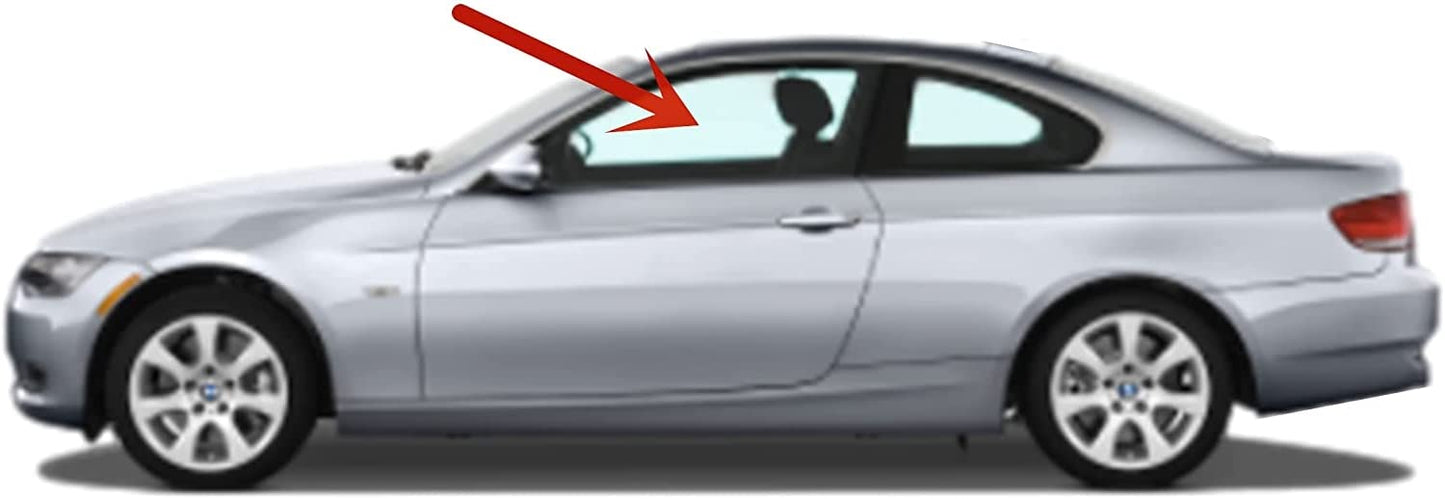 Driver Left Side Door Window Door Glass Compatible with BMW 328i 328xi 335i 335is 335xi M3 2 Door Coupe 2007-2013 Models