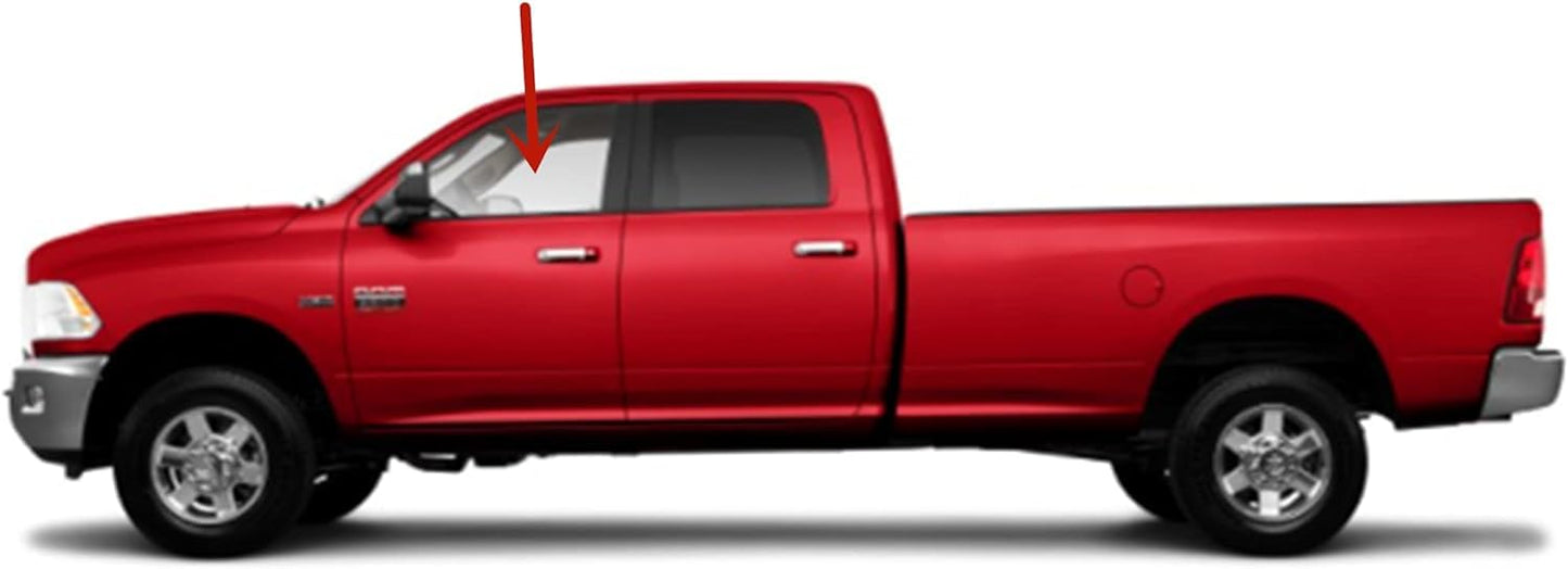 Tempered Driver Left Side Front Door Window Door Glass Compatible with Dodge Dodge Ram 1500 2009-2018 &1500 Classic 2019-2024 & 2500 3500 2010-2025 & 3500Cab/Chs 4500 5500 2011-2025 4-Door Models