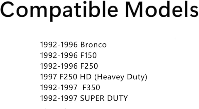 Driver Left Side Front Vent Window Vent Glass Compatible with Ford Bronco/F150/F250/F350 1992-1997 Models