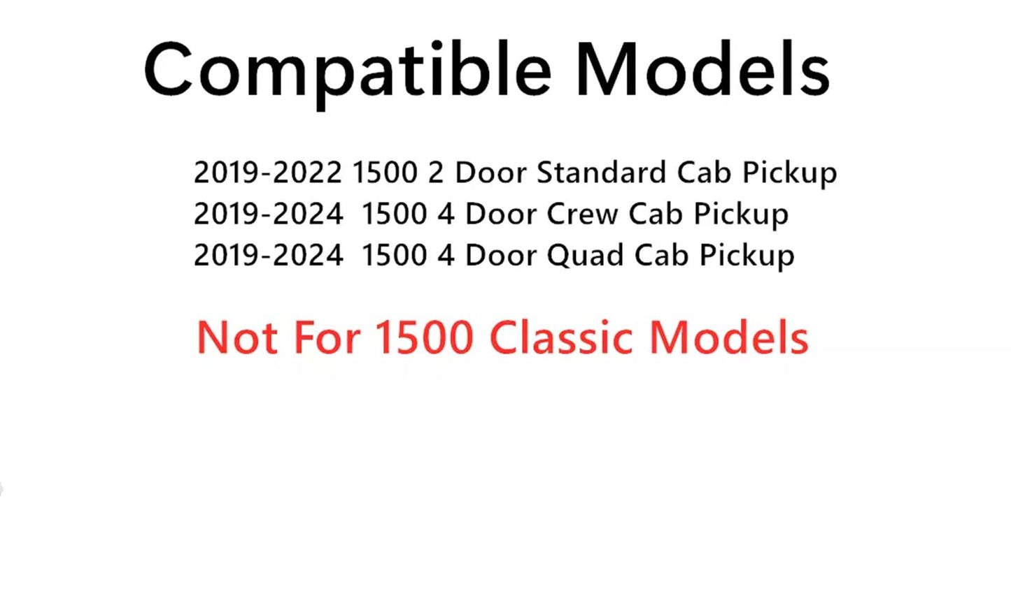 Privacy Stationary Back Window Back Glass Compatible with Ram Pickup 1500 2019-2024 Models (Not For 1500Classic)