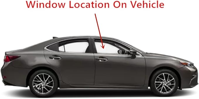 Passenger Right Side Front Door Window Door Glass Compatible with Lexus ES350 / ES300h 2013-2018 Models