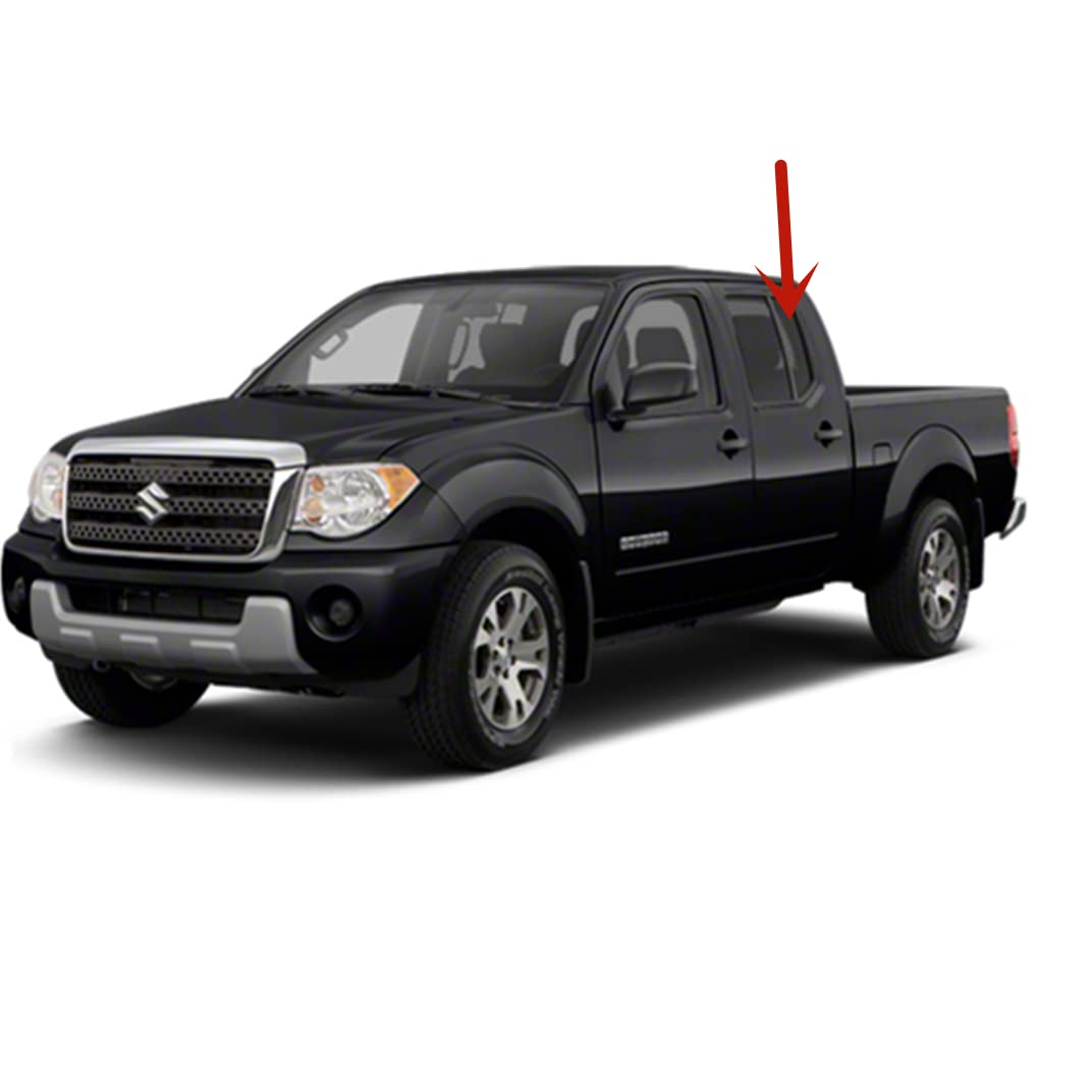Driver Left Side Rear Vent Glass Vent Window Compatible with Suzuki Equator 4 Door Crew Cab 2009-2012 Models