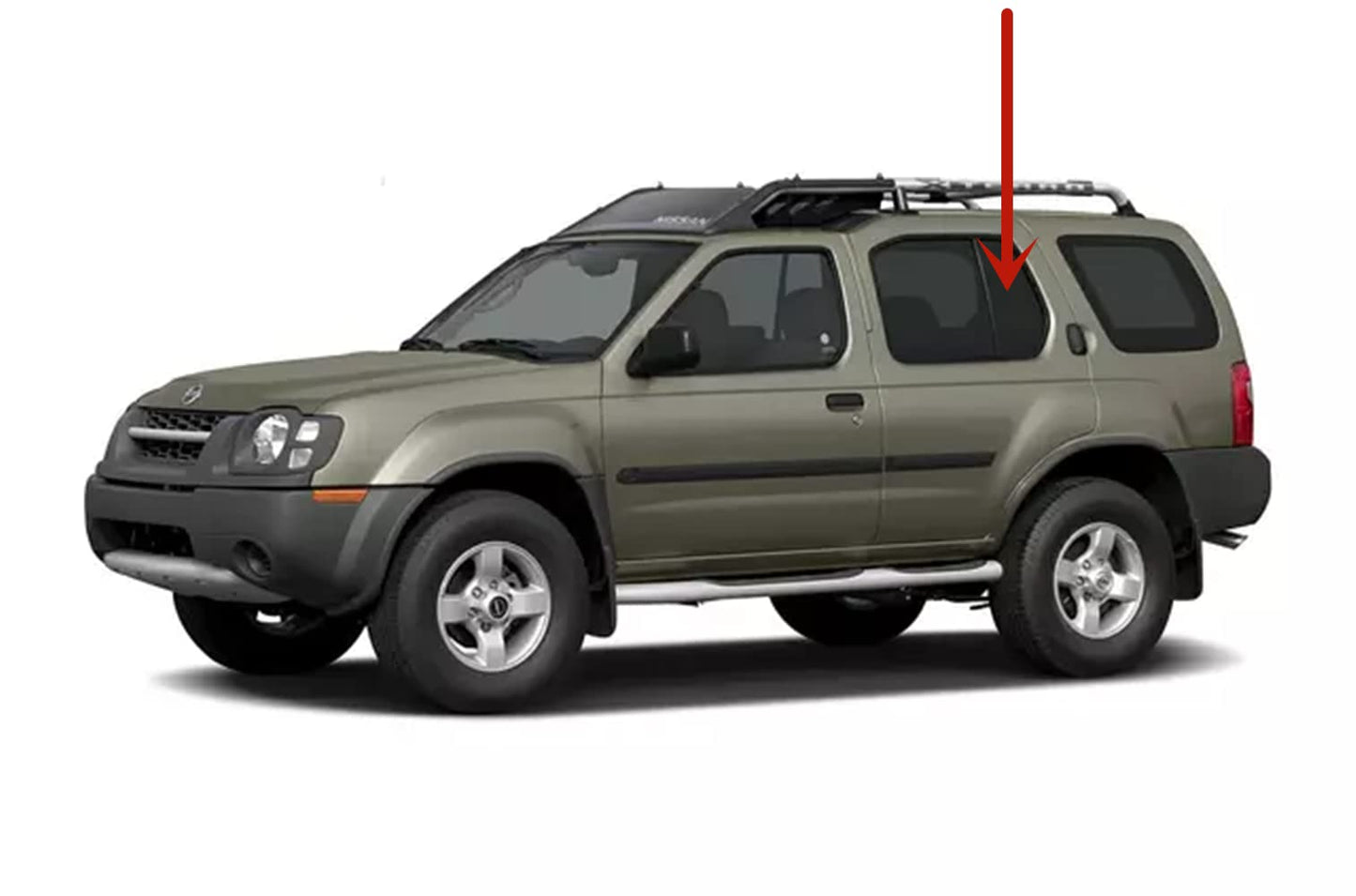 Driver Left Side Rear Vent Window Vent Glass Compatible with Nissan Xterra 2000-2004 Models