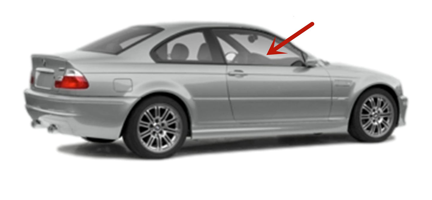 Passenger Right Side Door Window Door Glass Compatible with BMW M3 323ci 325ci 328ci 330ci 2 Door Coupe/Convertible 2000-2006 Models