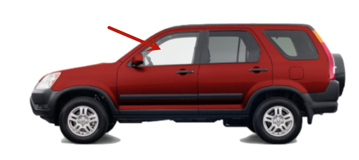 Driver Left Side Front Door Window Front Door Glass Compatible with Honda CR-V 2002-2006 Models