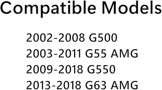 Driver Left Side Rear Quarter Window Privacy Glass w/ Antenna Style Compatible with Mercedes Benz G500 / G55 AMG / G550 / G63 AMG 2002-2018 Models