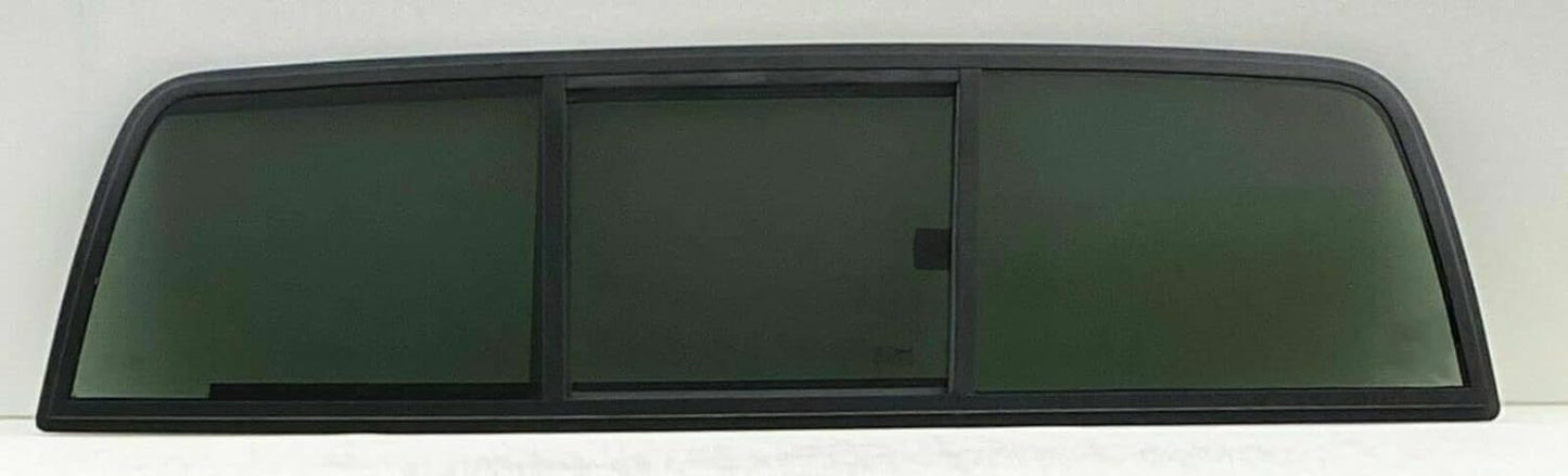 3-Panel Manual Rear Back Slider Window Glass Compatible with Toyota Pickup 2-Door Standard Cab 1984-1995 Models (Not For Extended Or Tacoma Pickups)