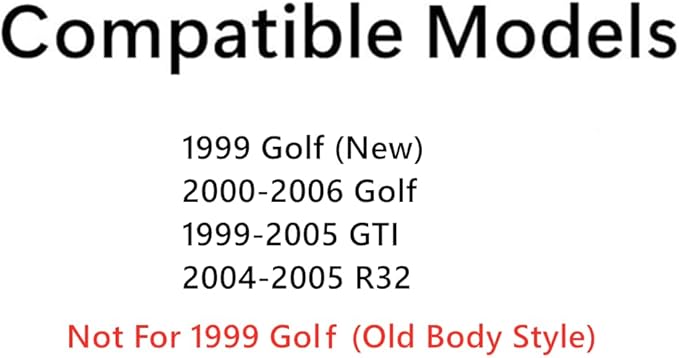 Heated Rear Back Window Back Glass Compatible with Volkswagen Golf NEW 1999 / Golf 2000-2006 / R32 2004-2005 / GTI 1999-2005 Models