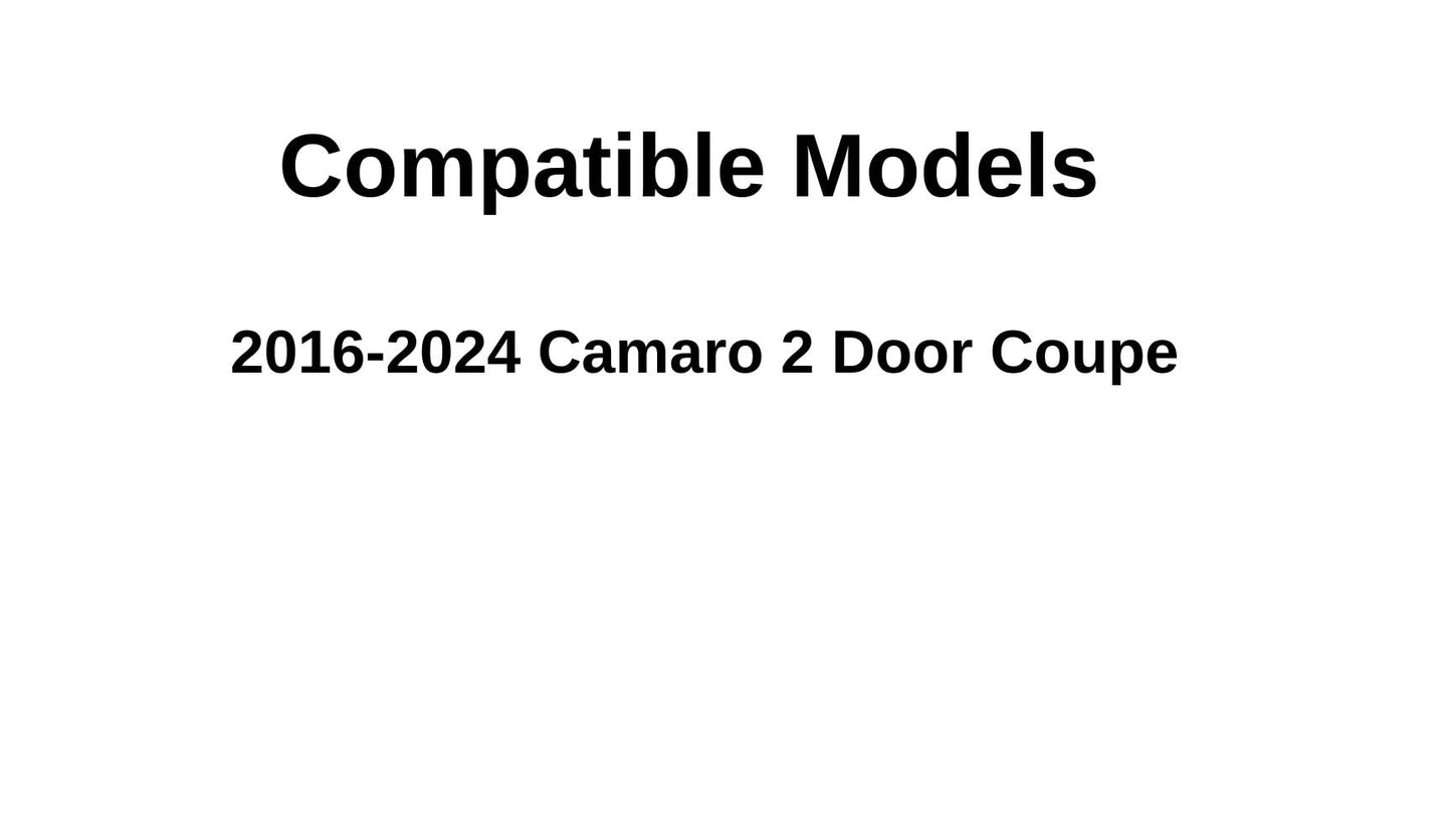 Passenger Right Side Door Window Door Glass Compatible with Chevrolet Camaro 2 Door Coupe 2016-2024 Models