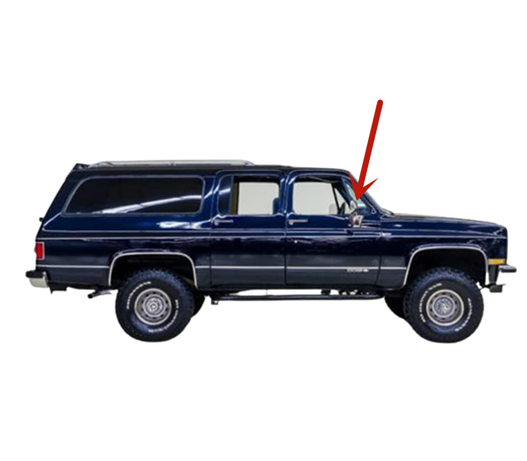 Passenger Right Side Front Vent Window Vent Glass Compatible with GMC Pickup (C/K 1500 2500 3500) 1981-1986/Pickup (R/V 1500 2500 3500) 1987-1991 /Topkick Suburban Jimmy 1981-1991 Model