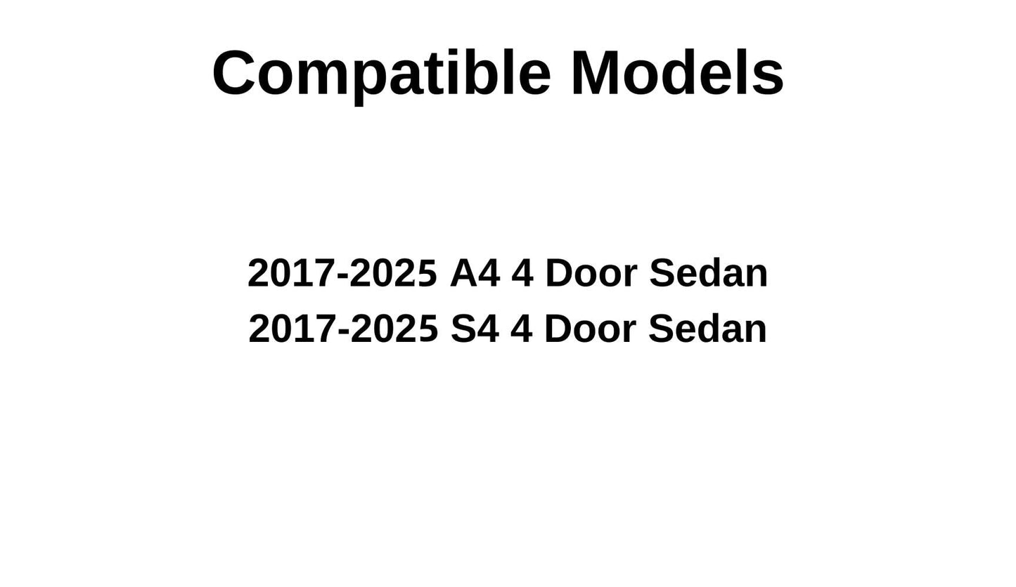 Heated Back Window Back Glass Compatible with Audi A4/ S4/ 4 Door Sedan 2017-2025 Models