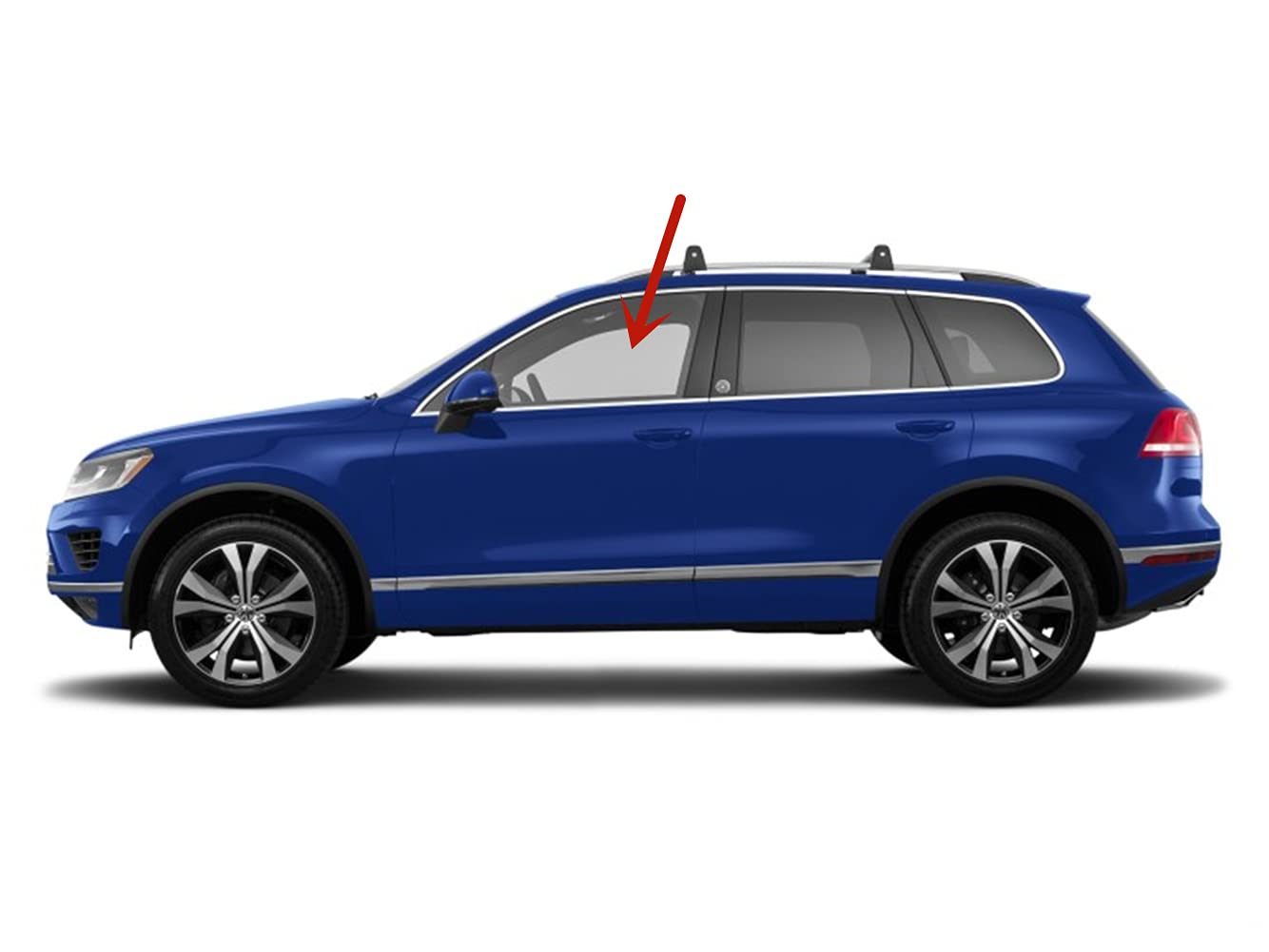 OEM Driver Left Side Front Door Window Door Glass Compatible with Volkswagen Touareg 2011-2017 Models