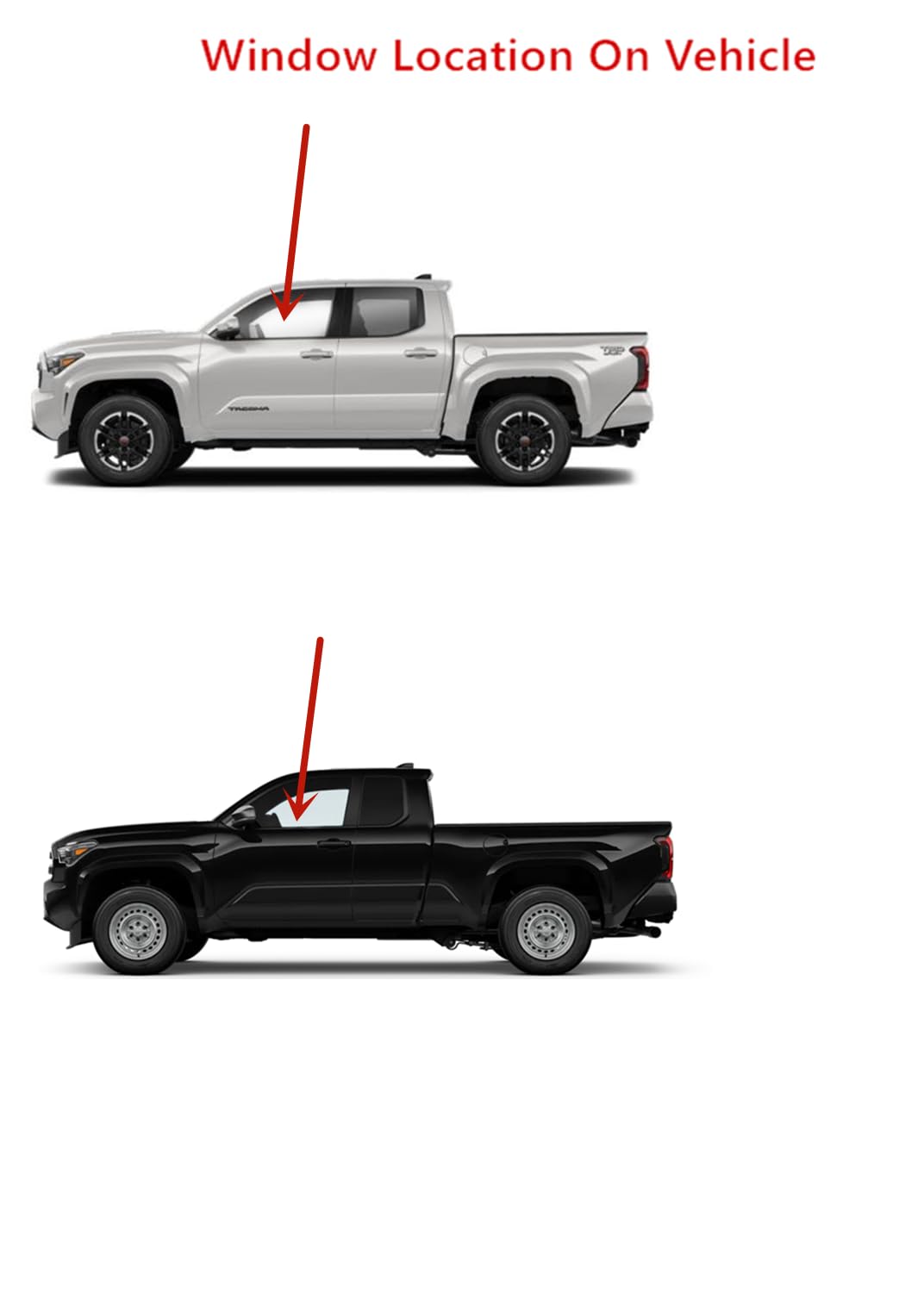 Laminated Driver Left Side Front Door Window Door Glass Compatible with Toyota Tacoma Pickup 2024-2025 Models