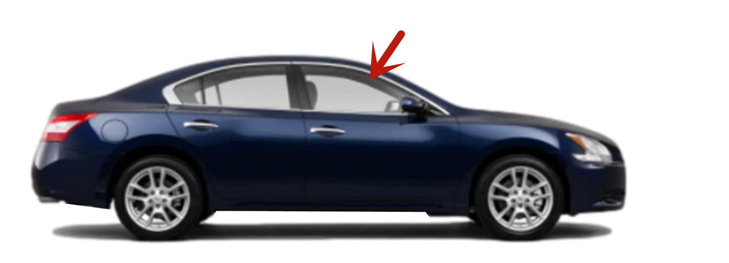Passenger Right Side Front Door Window Door Glass Compatible with Nissan Maxima 2009-2015 Models