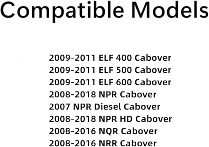 Driver Left Side Front Door Window Door Glass Compatible with Isuzu NPR NQR NRR 2008-2018 Models / ELF 2009-2011 Models