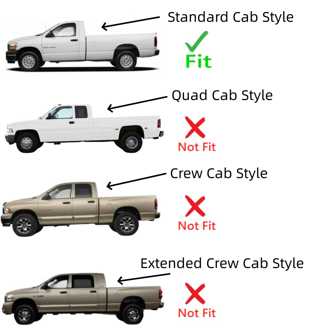 Driver Left Side Front Door Window Door Glass Compatible with Dodge Ram Pickup 2 Door Standard Cab 1500 2002-2008 Models/ 2500 3500 4500 5500 2003-2009 Models