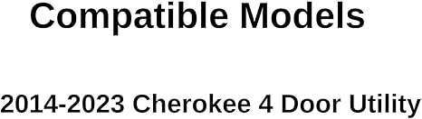 Driver Left Side Rear Door Window Door Glass Compatible with Jeep Cherokee 2014-2023 Models (Not For Grand Cherokee)