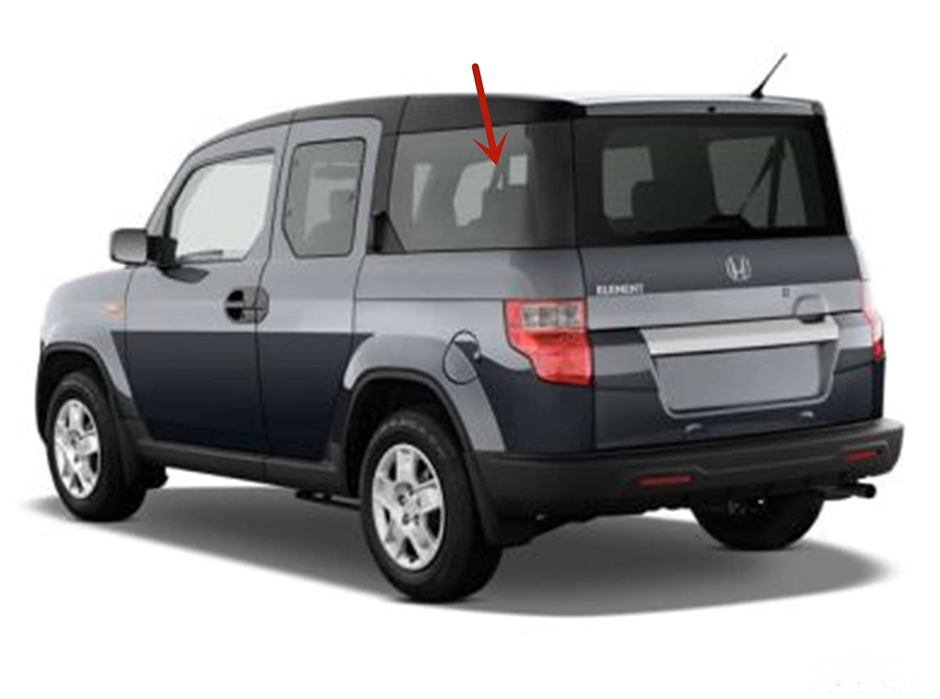 Driver Left Side Rear Quarter Window Quarter Glass Compatible with Honda Element 2003-2011 Models