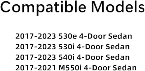 OEM Driver Left Side Rear Door Window Door Glass Compatible with BMW 530e / 530i / 540i / M550i 4 Door Sedan 2017-2023 Models