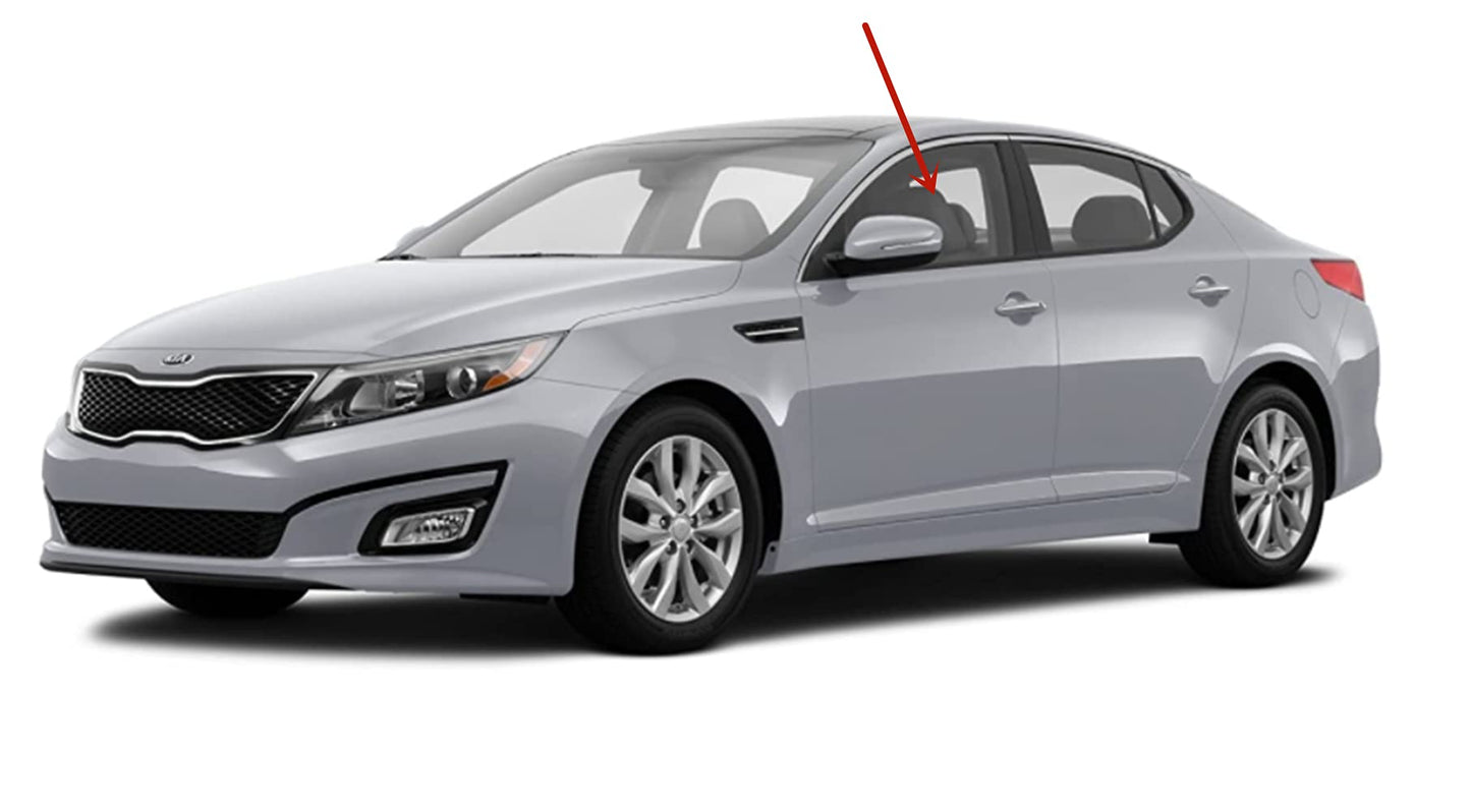 Driver Left Side Front Door Window Door Glass Compatible with Kia Optima 4 Door Sedan 2016-2020 Models