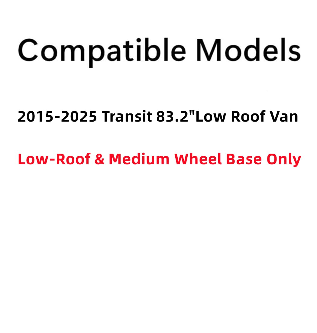 Tempered Privacy Driver Left Side Quarter Window Quarter Glass Compatible with Ford Transit 83.2" Low-Roof & Medium Wheel Base Van 2015-2025 Models (Not For Mid-Roof, High-Roof, or Connect)