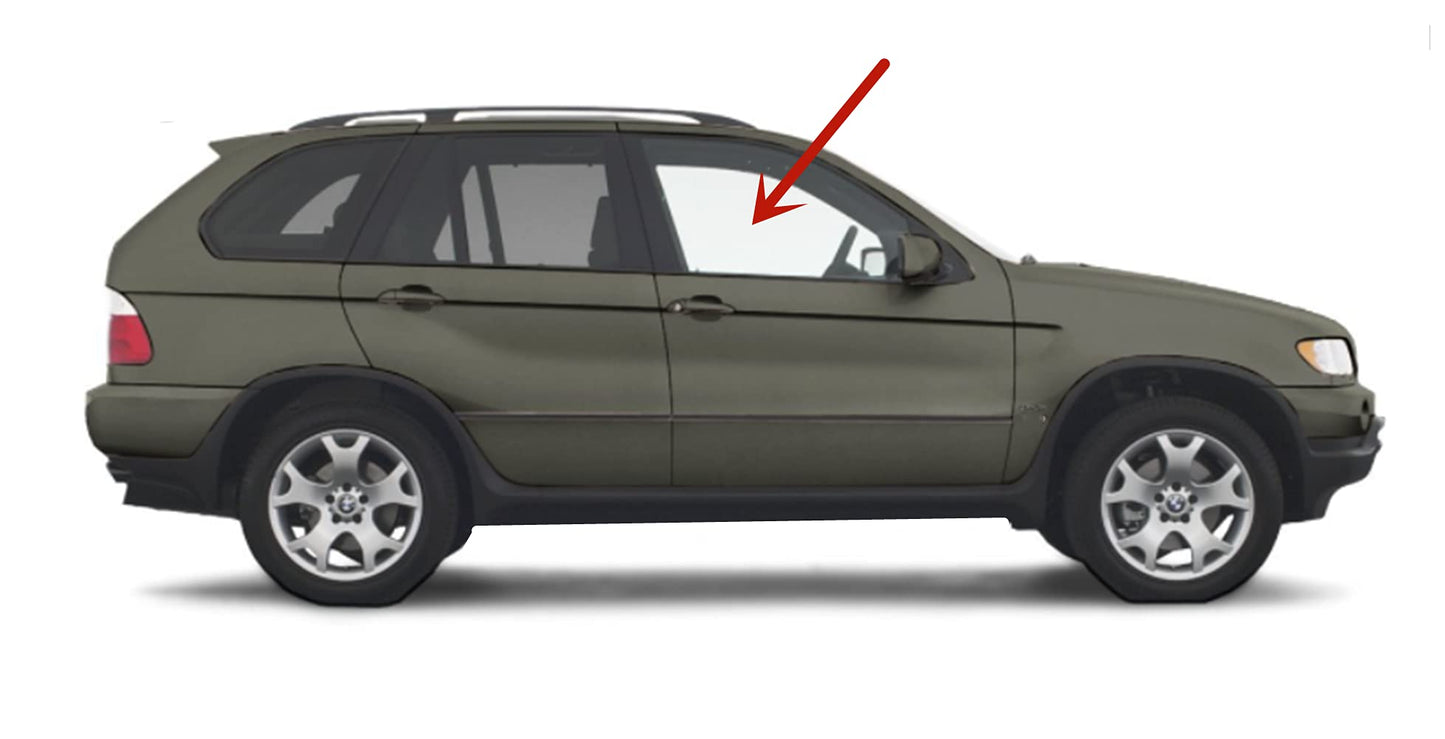 Passenger Right Side Front Door Window Door Glass Compatible with BMW X3 2004-2010 Models