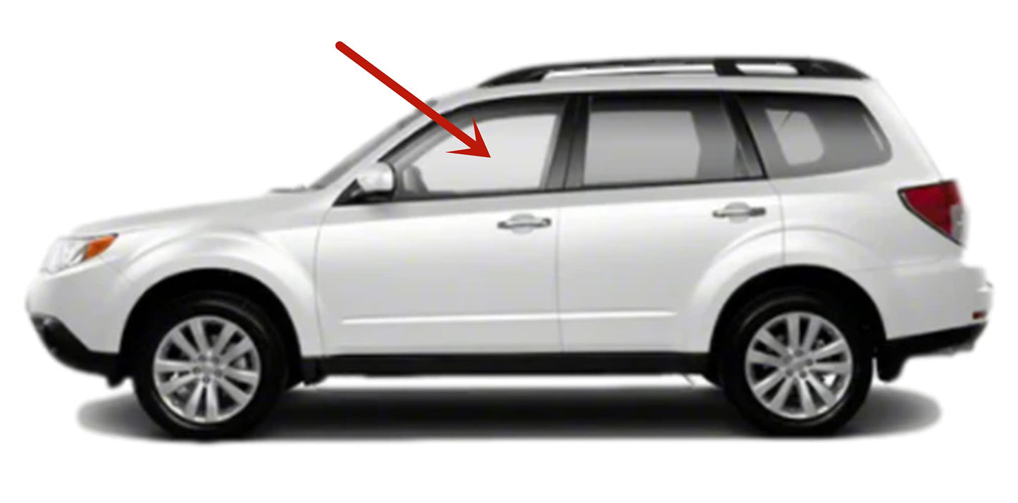 Driver Left Side Front Door Window Door Glass Compatible with Subaru Forester 2009-2013 Models
