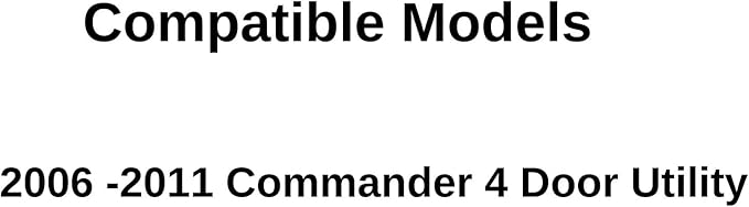 Passenger Right Side Quarter Window Quarter Glass Compatible with Jeep Commander 2006-2011 Models