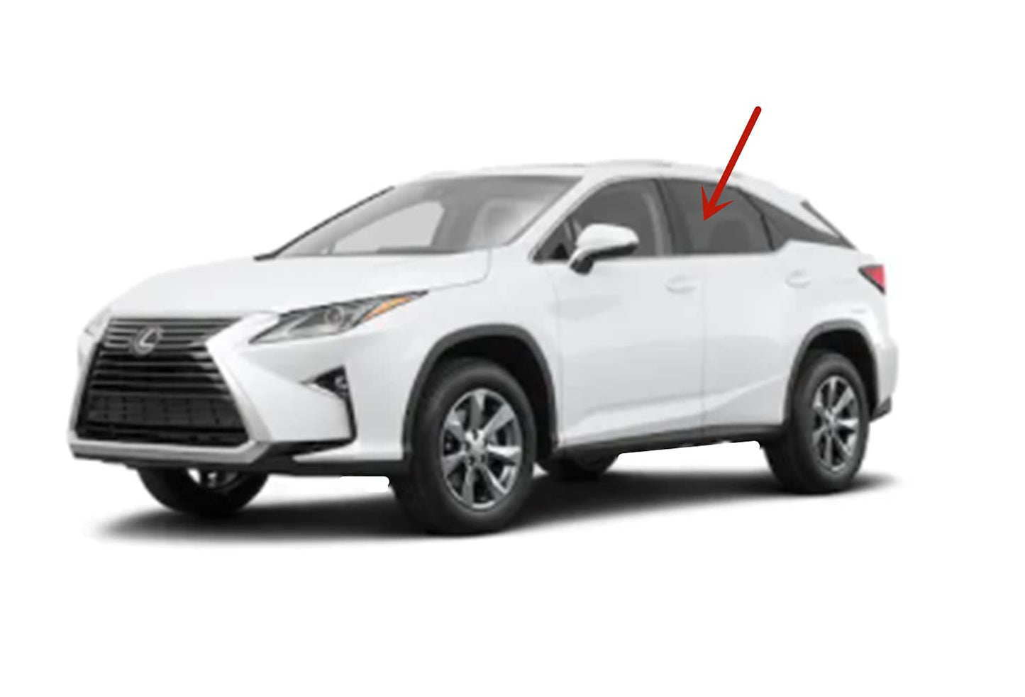 Driver Left Side Rear Door Window Door Glass Compatible with Lexus RX350 / RX450h / RX F Sport 2016-2022 Models