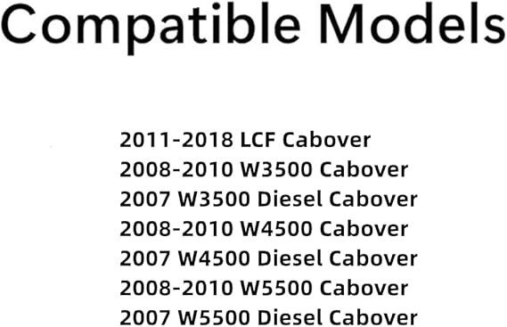 Passenger Right Side Front Door Window Door Glass Compatible with Chevrolet/GMC W3500 W4500 W5500 2008-2010 Models