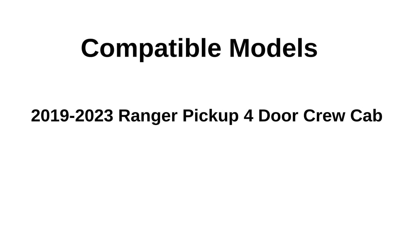 Driver Left Side Front Door Window Door Glass Compatible with Ford Ranger Pickup 4 Door Crew Cab 2019-2023 Models