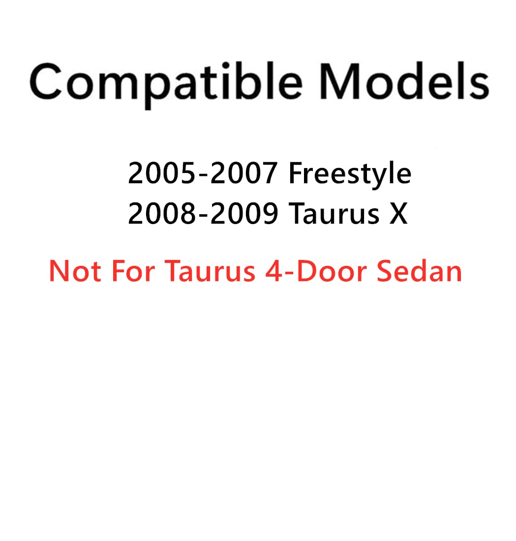 Tempered Driver Left Side Rear Vent Window Vent Glass Compatible with Ford Freestyle / Taurus X 2005-2009 Models