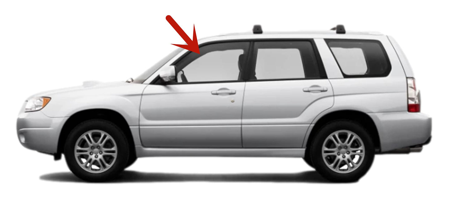 Driver Left Side Front Door Window Door Glass Compatible with Subaru Forester 2003-2008 Models