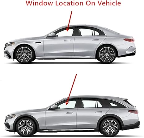 Laminated-Style Tempered Driver Left Side Front Door Window Glass Compatible with Mercedes Benz E300 E43AMG 2017-2019 / E350 2020-2023 / E53AMG 2019-2023 / E400 E450 E63AMG 2017-2023 4-Door