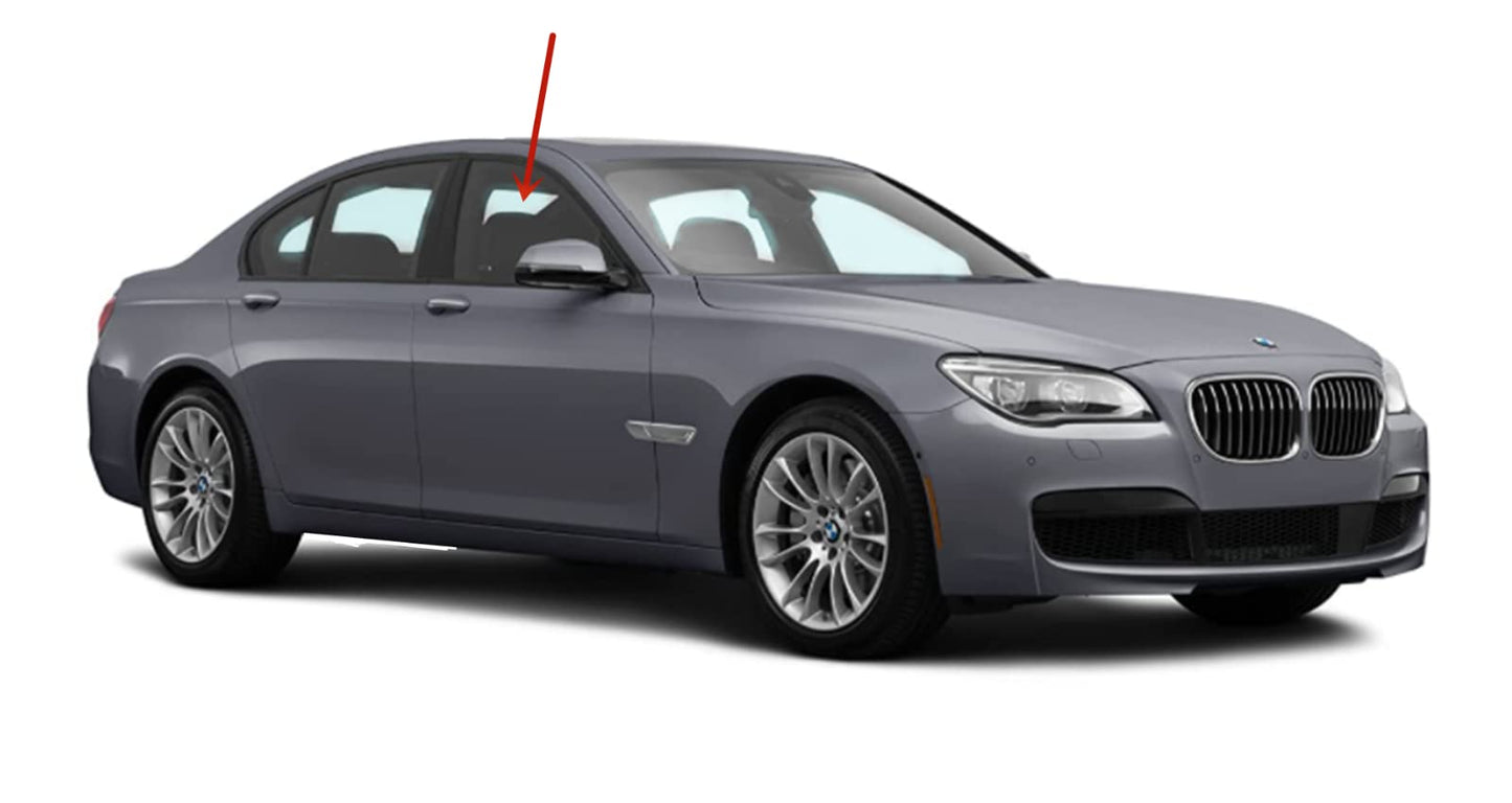 Passenger Right Side Front Door Window Door Glass Compatible with BMW 740i / 740Li / 740Ld / 750i / 750Li / 760Li / Alpina B7 2009-2015 Models