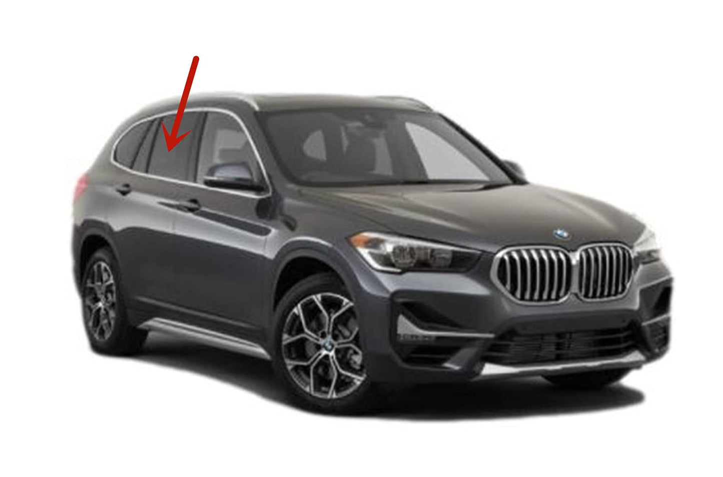 Privacy Passenger Right Side Rear Door Window Door Glass Compatible with BMW X1 2016-2022 Models