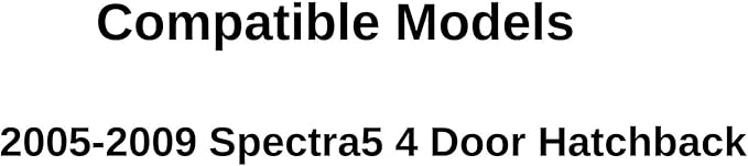Heated Back Window Back Glass Compatible with Kia Spectra5 4 Door Hatchback 2005-2009 Models